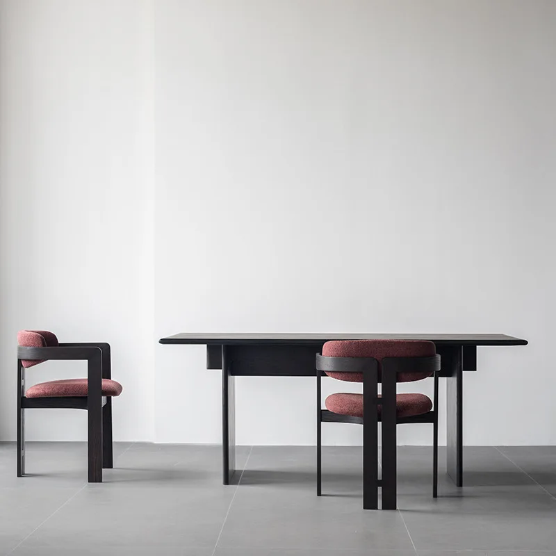 

Japanese-style household simple solid wood wabi-**** wind rectangular tea dining table