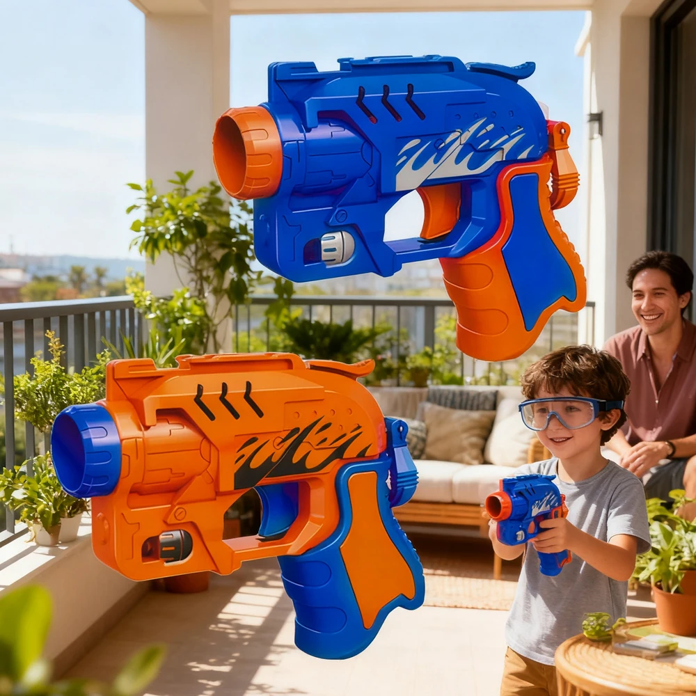 2 IN 1 어린이 수동 소프트 총알 총 장난감 부모-자녀 상호작용 게임 폼 다트 발사기 소년 소녀 크리스마스 선물
