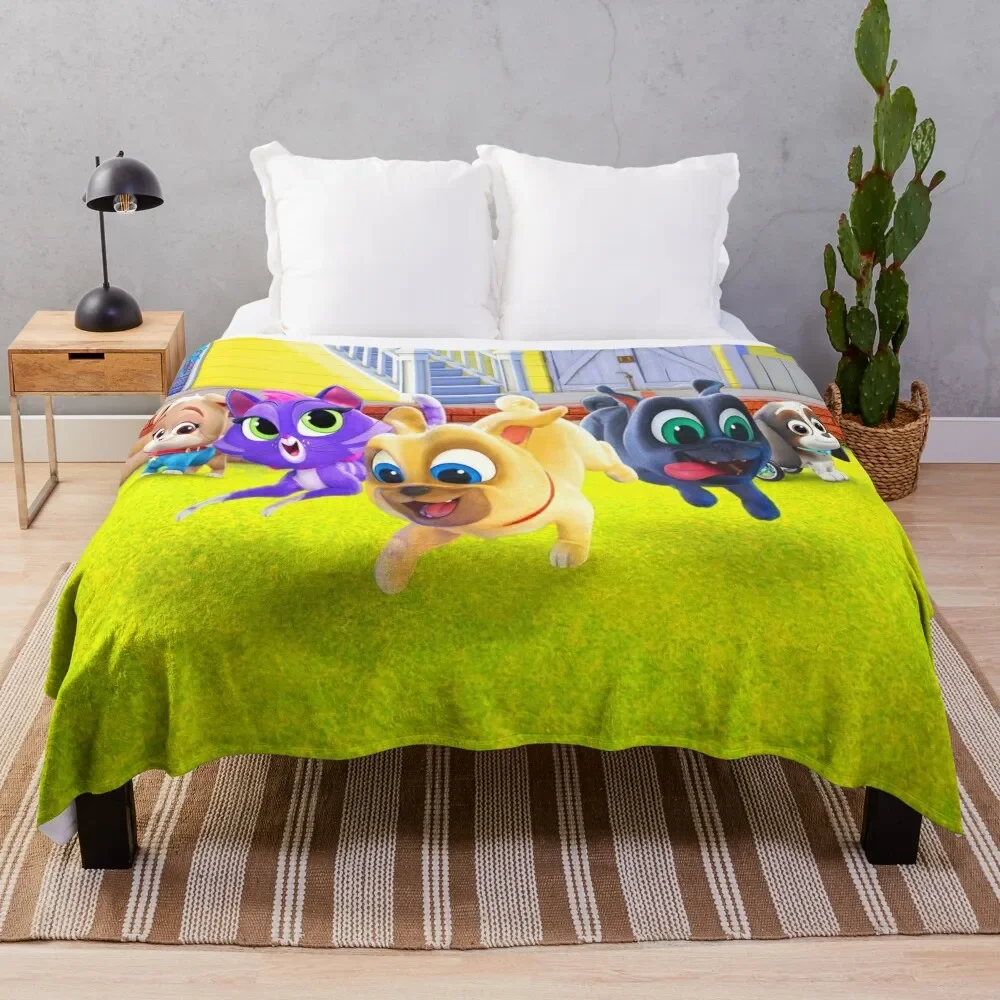 funny Puppy Dog Pals gift for fans puppy dog pals characters Throw Blanket Baby Designers Blankets