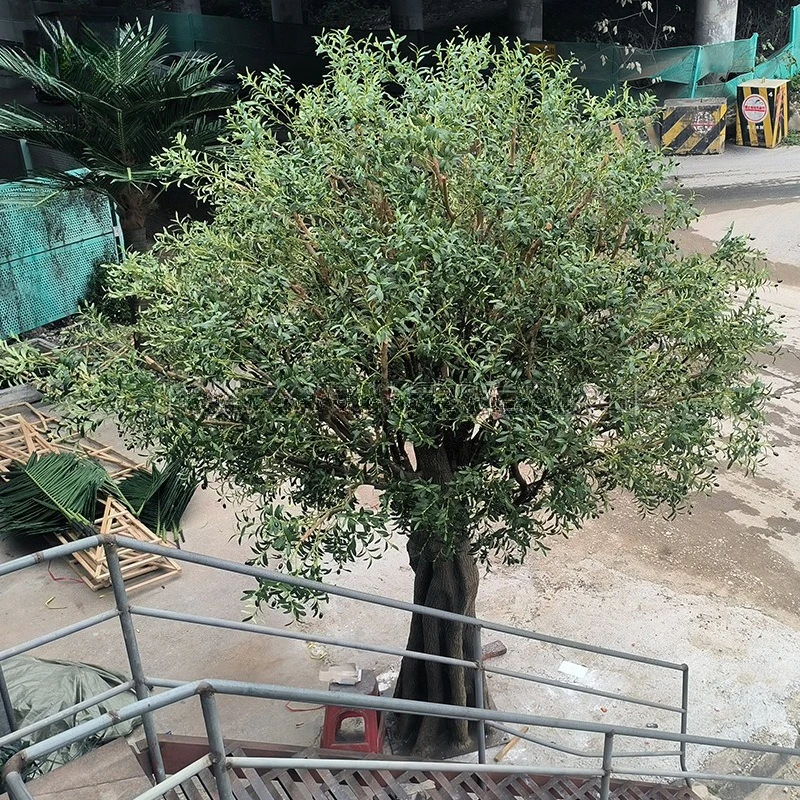 

Customizable fiberglass tree decoration large artificial olive tree artificial tree large landscape plant