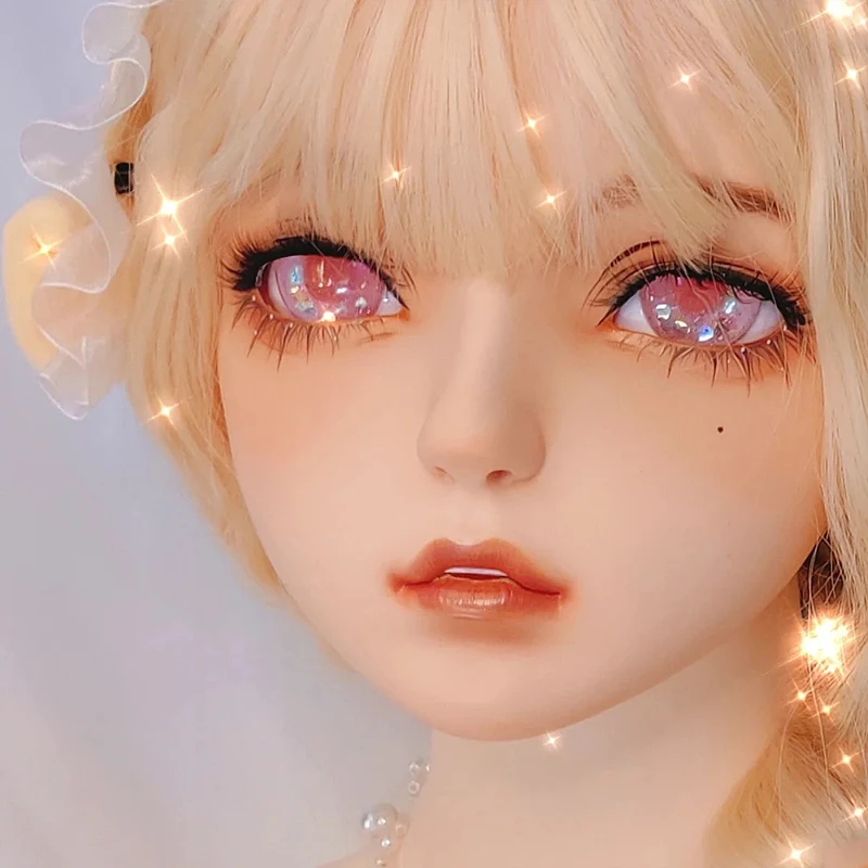 Maski BJD Żywica Pół Głowy/Pełna Głowa Kigurumi Oczy Crossdress Cosplay Japońskie Anime Role Lolita Maski Oczy i Peruka