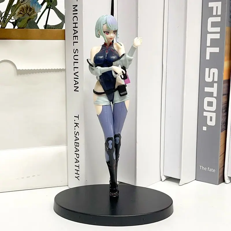 

18 см аниме-игра Cyberpunk: Edgerunners Люси, фигурка, стоячая аниме-модель, игрушка, подарочная коллекция, экшн-фигурка, ПВХ