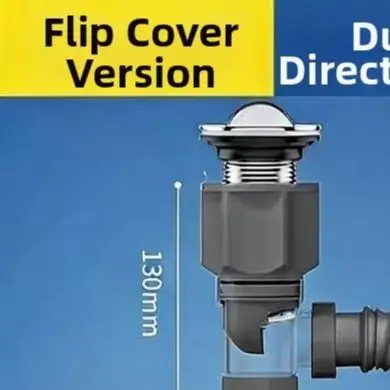 Space Saving Drain Adjustable Sink Drain PVC And Metal Construction Wear Resistant Material Customizable Length Fit