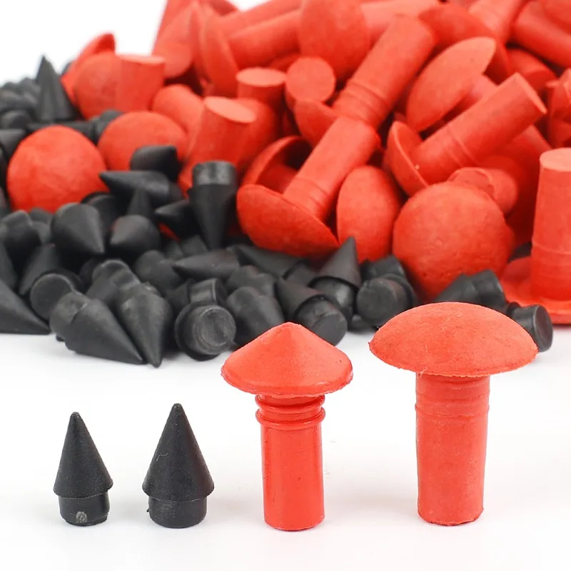 180Pcs Universal Mushroom Shaped Tubeless Tire Repair Insert Sockets Plugs Red Black 7mm 8mm Tire Repair Rubber for Car