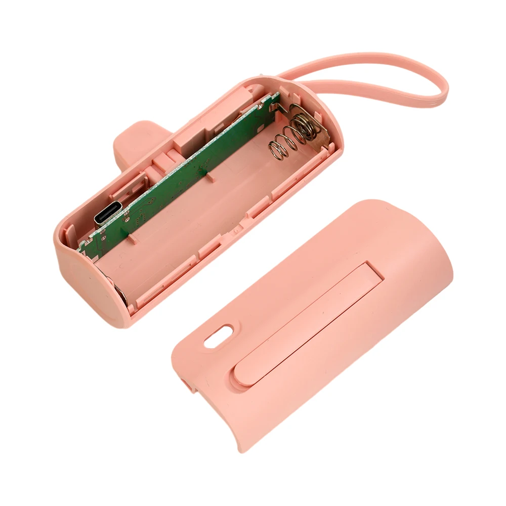 Type-C 18650/21700 แบตเตอรี่ Power Bank กรณี DIY แบบพกพากล่องเก็บแบตเตอรี่ Power Bank ผู้ถือคอนเทนเนอร์ไม่มีแบตเตอรี่