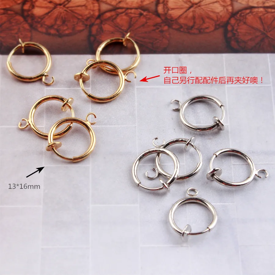 DIY accessories earrings jewelry findings accessories invisible ear clamp, spring ear clip no pierced ears ear clips earrings