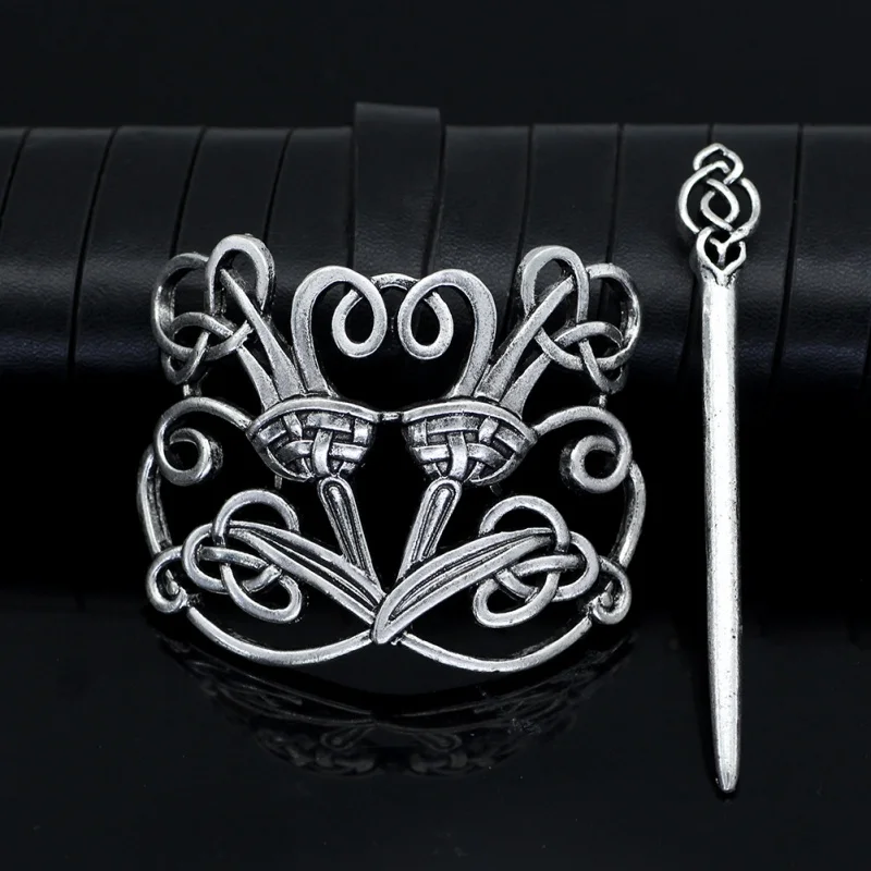 Trendy Nordic Viking Celtic Knot Hairpin Ireland Hair Clips Hair Accessories