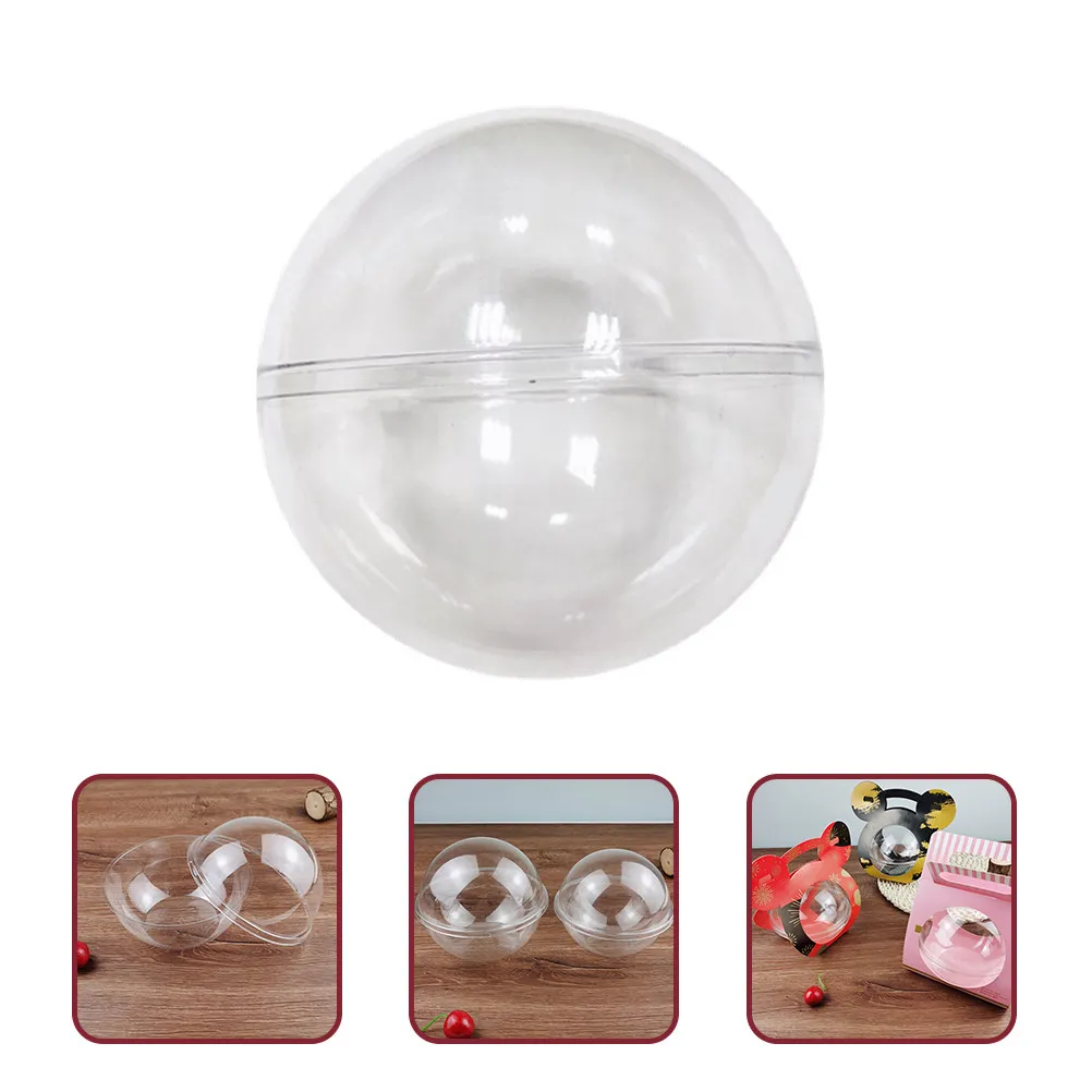 

25Pcs Clear Plastic Ball Vending Machine Capsules Refillable Lipstick Packaging Box for Wedding Party Birthday Gifts Clear