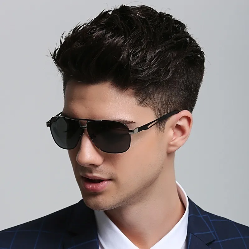 Sunglasses for Men Polarized UV Protection Travel Driving Glasses Retro Cycling Shades image 6