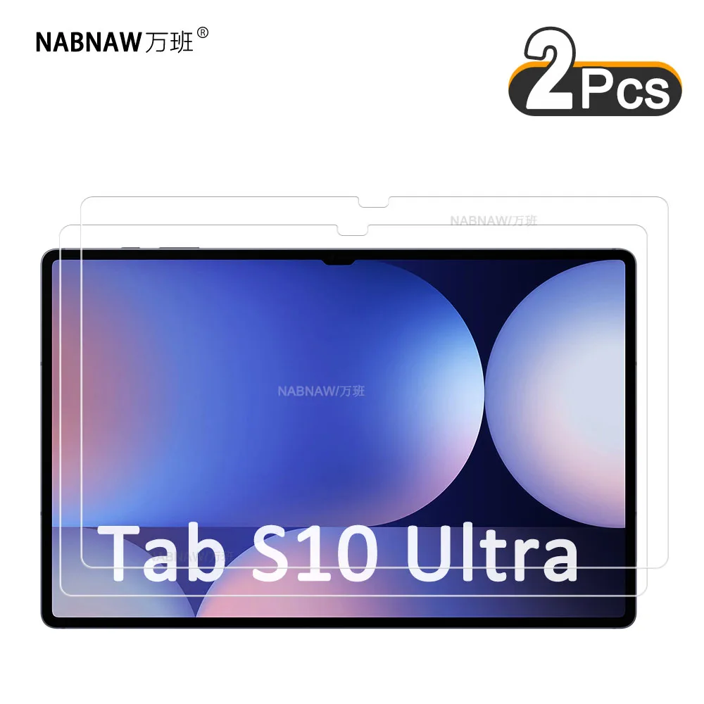 

2 Pieces Cleat Hard Film HD Screen Protector Scratch Proof Tempered Glass For Samsung Galaxy Tab S10 Ultra 14.6-inch Tablet Film