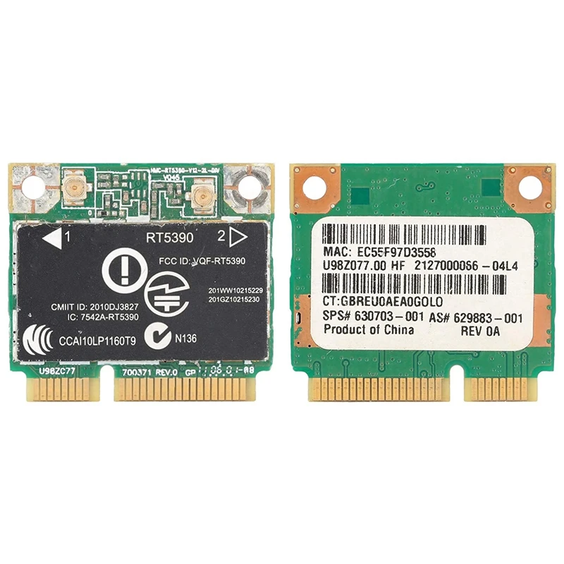 RT5390 Half Mini PCI‑E Interface 802.11B/G/N Wireless Network Card Wifi Adapter Only For HP Computer