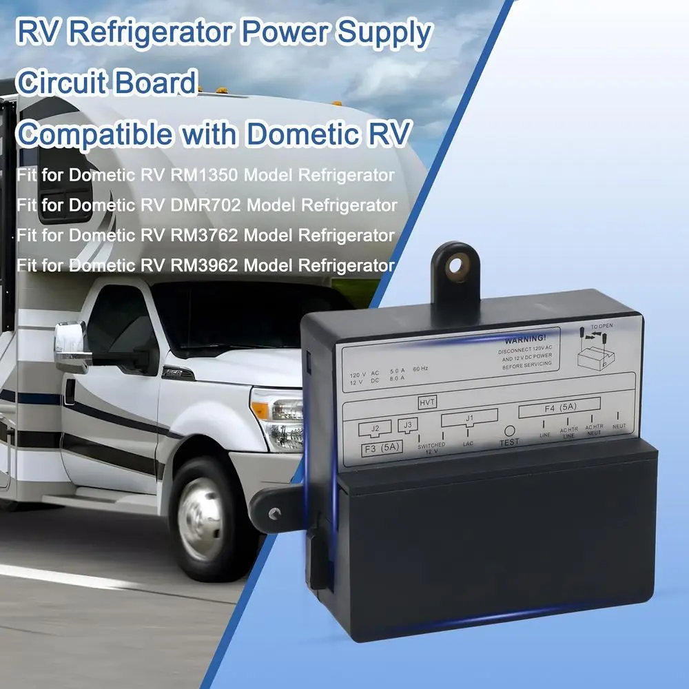 3851331011 RV Refrigerator Power Supply Circuit Board Compatible with Dometic RV DMR702/RM1350/RM3762/RM3962 Model Refrigerator,