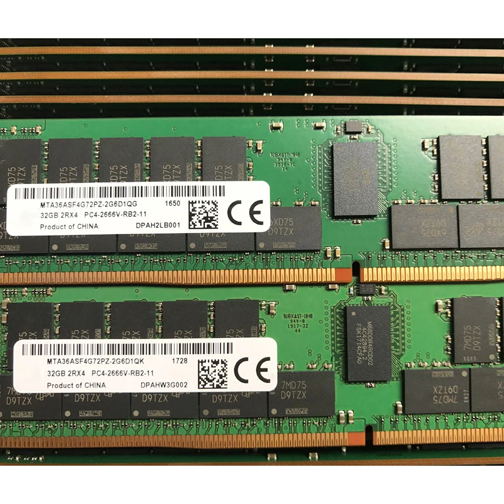 

1 Pcs For MT MTA36ASF4G72PZ DDR4 32G 32GB 2RX4 PC4-2666V-RB2-11 2666MHZ Memory