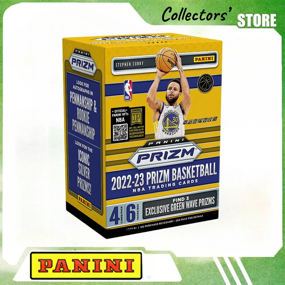 Panini 2022-2023 Court Sports Athlete Trading Cards Exclusive Blaster Box Factory Sealed Green Wave Refractor Hobby Fan Gift