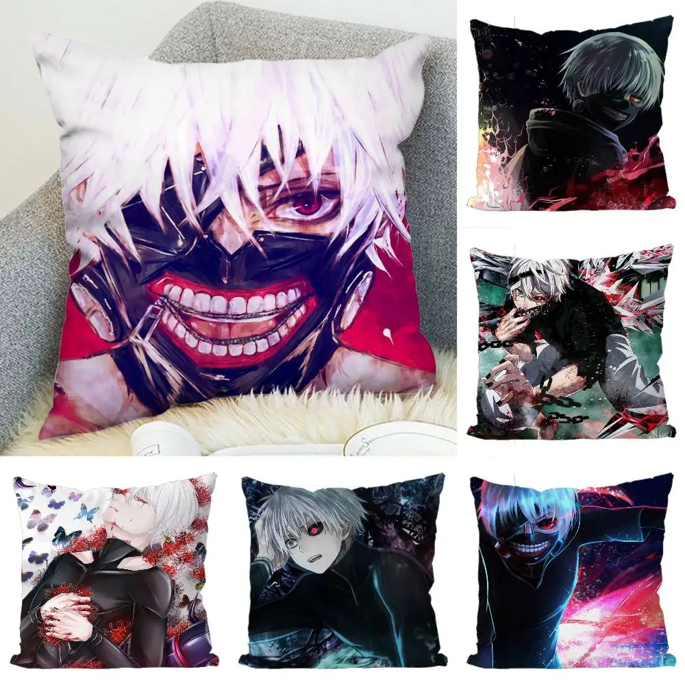 

Tokyo Ghoul Pillow Case Luxury Double-sided For Car Pillows 45x45 Cushions Cover Home And Decoration Sofa Pillowcase 50x50