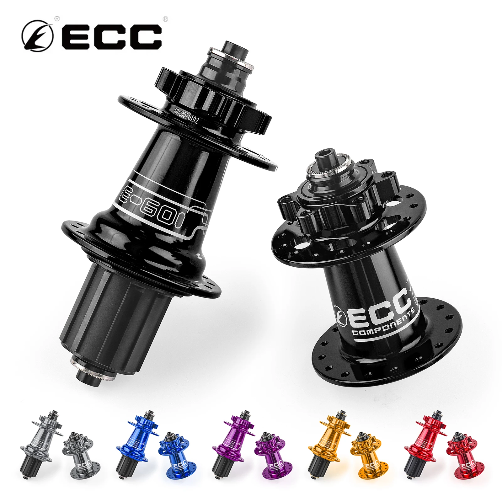 ECC E601 Bicycle Hubs 32 Holes Mtb Hub 6 Claws 4 Bearings 36T Lubricated Aluminum Alloy HG XD MS Freehub Hub Bicycle Accessories