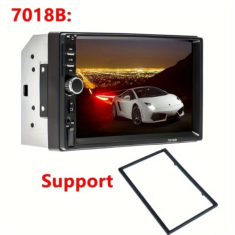 7inch Universal Double Din Installation Kit Car Stereo Radio Mounting Panel Frame Dual-DIN Car Radio Installation Panel Frame view 4