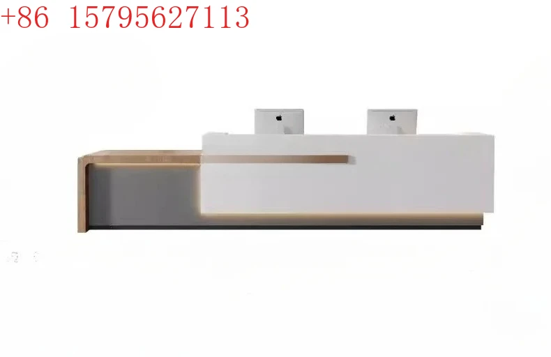 

02Simple modern small clothing store checkout page beauty salon bar company hotel training structure front desk