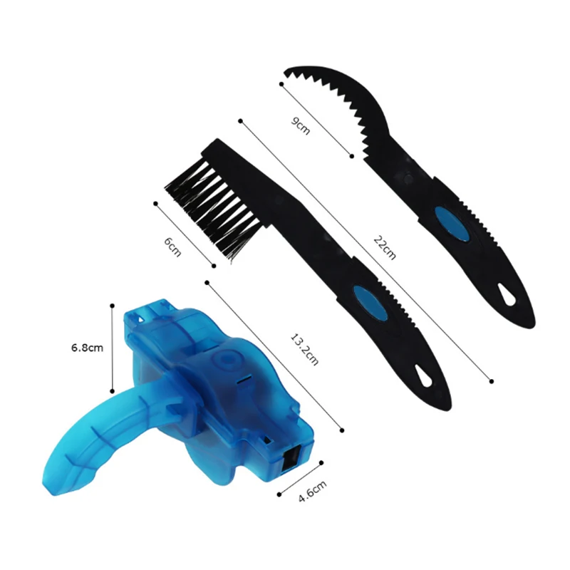 2024 New Portable Bicycle Chain Cleaner Bike Brushes Scrubber Wash Tool Mountain Cycling Cleaning Kit Outdoor Accessory