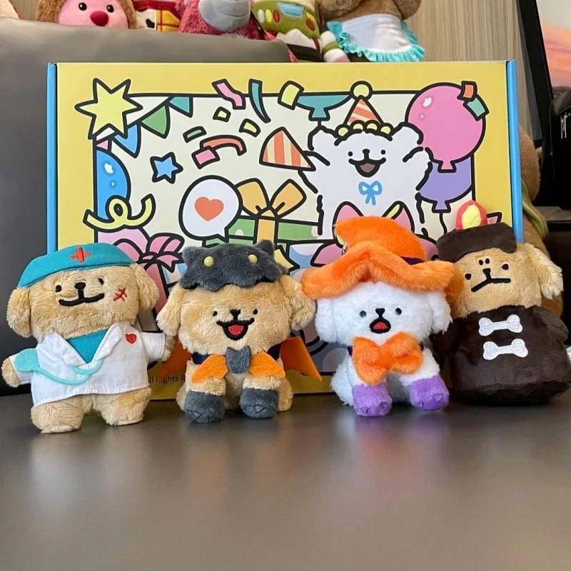 Line Puppy Halloween-serie Kawaii pluizig beeldje pop rugzak charme sleutelhanger schattige pop kerstdag verjaardag verrassingsgeschenken