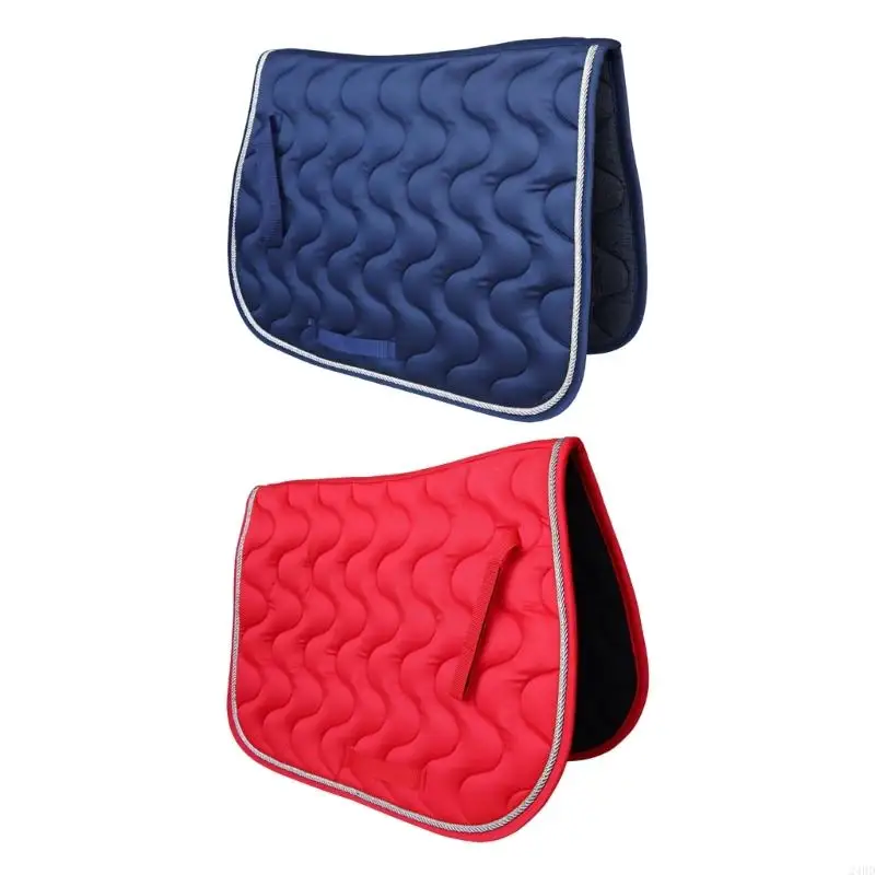 

5mm Thick Sponge Resin Cotton Filled Horse Saddles Pad With Quilting For Pressure Distribution And Sweat Absorption 24BD