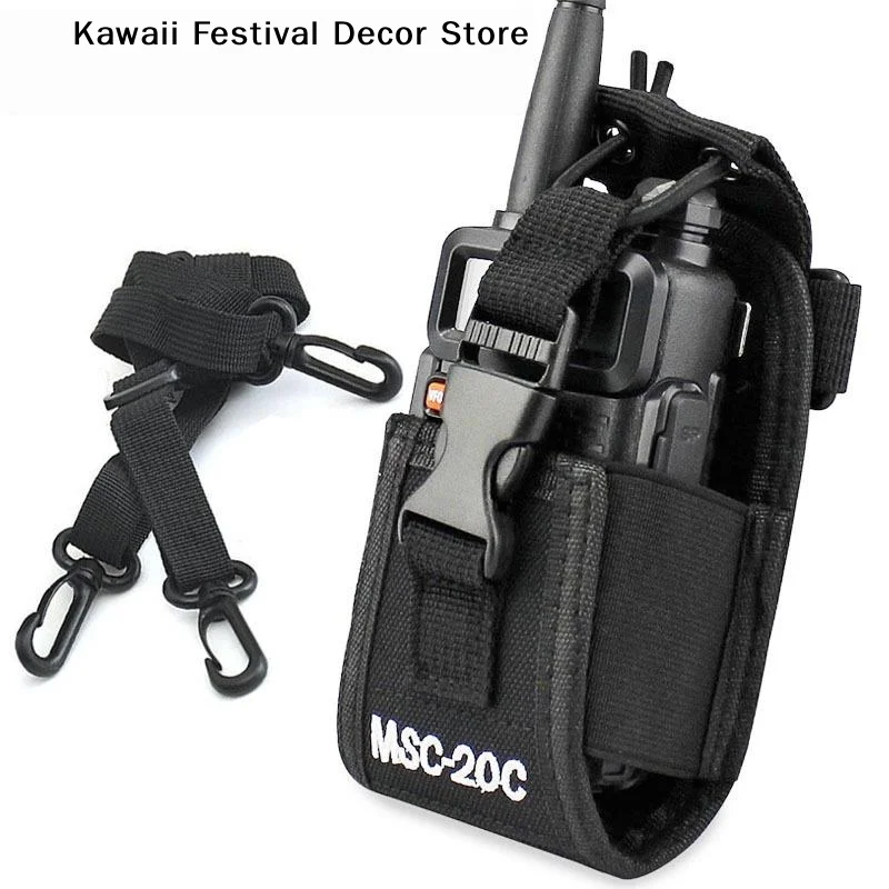 **Tactical Radio Holder Shift Pocket Tactical Molle Pouch Walkie Talkie Holster Nylon Waist Belt Bag Pocket Hunting Accessories