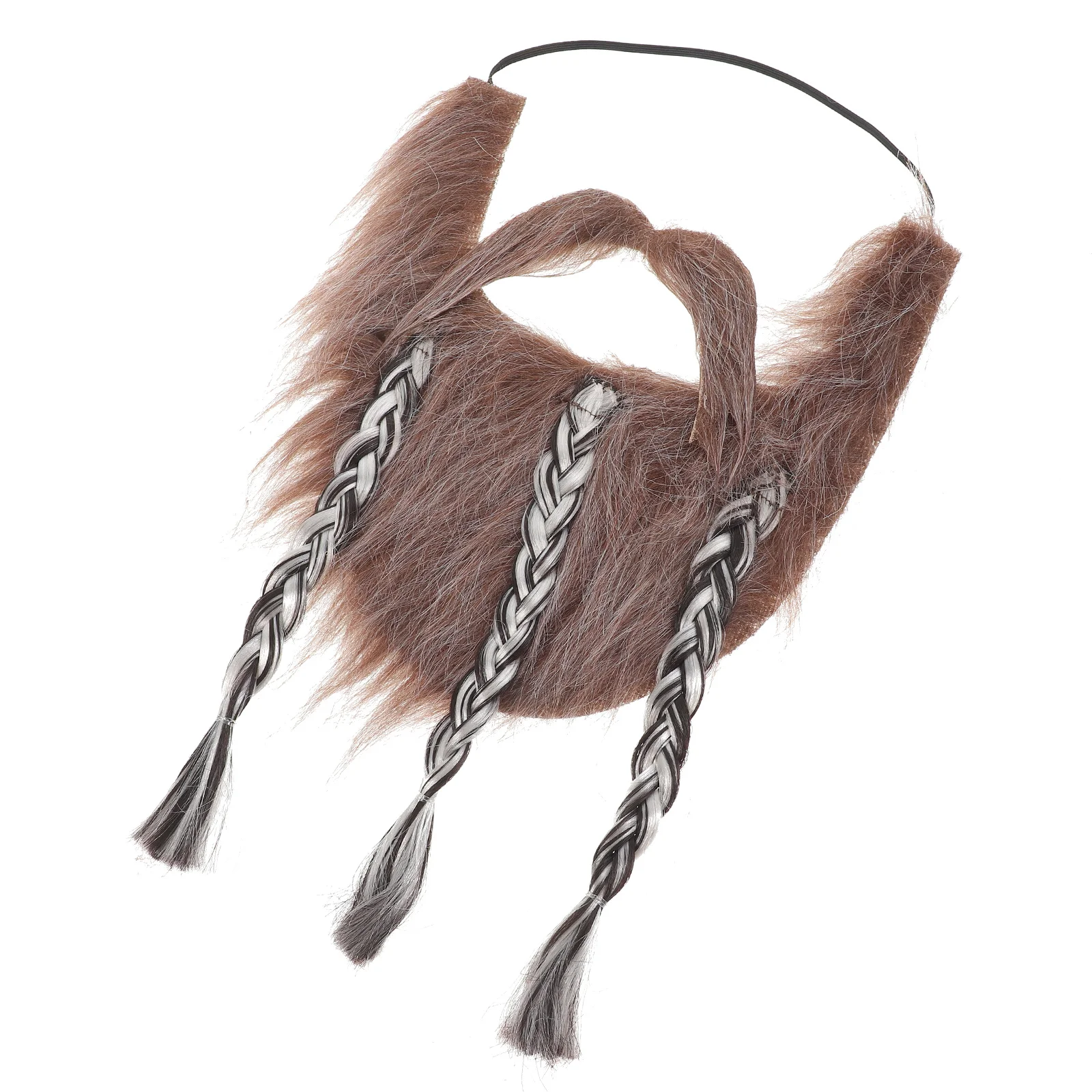 1Set Cosplay Beard Fake Beard Prop Lightweight Cloth Halloween Party Costume Accessory Fake Mustache Party Supply