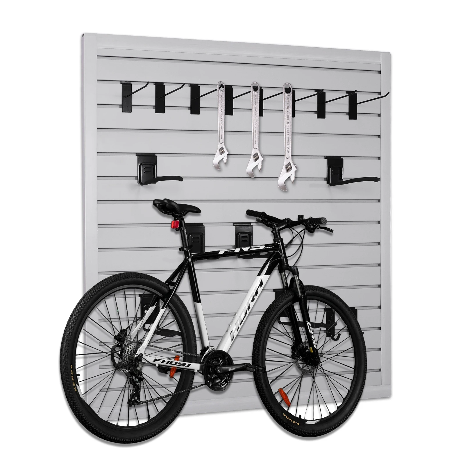 Wall Storage 4x8 Ft Peg Board Tool Organization PVC Wall Rack for Garage Storage