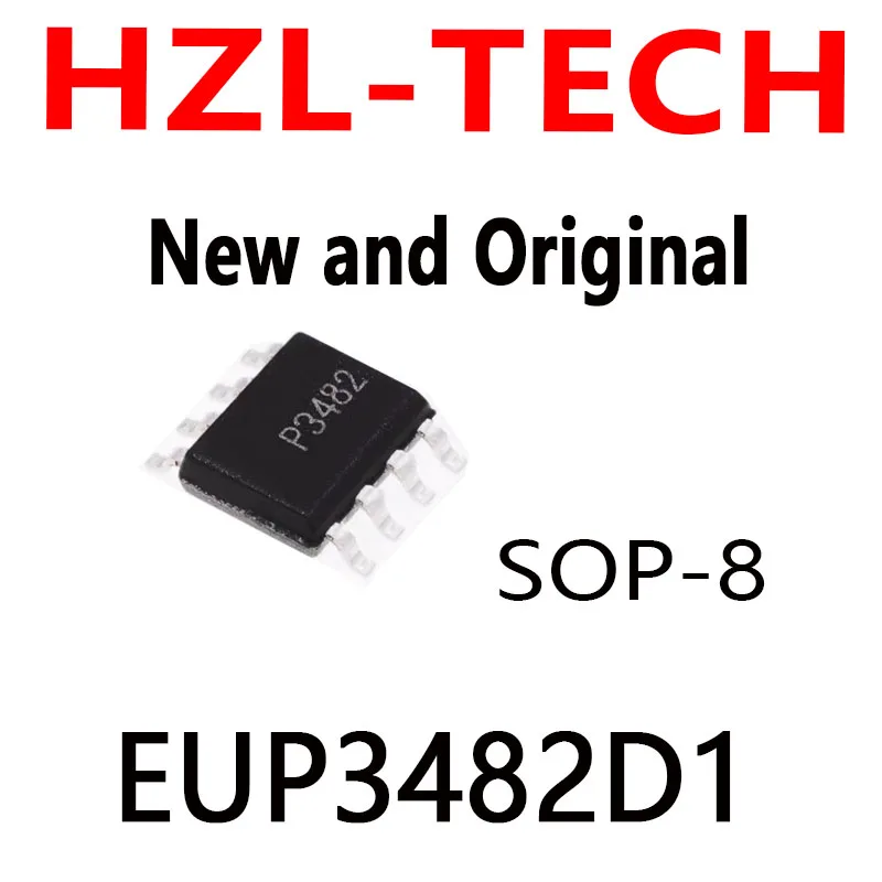 10PCS EUP3482 SOP-8  P3482 SOP8 EUP3482D1R1 EUP3482AD1R1 EUP3482D1