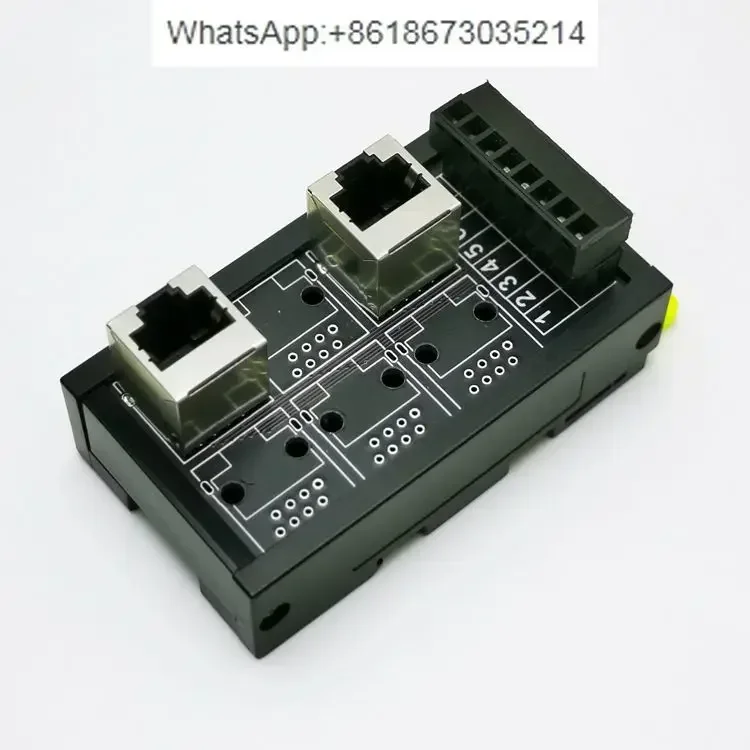 

RJ45 network port to terminal block 8pin terminal block crystal head RJ45 socket adapter board SM-RJ45-I6OT