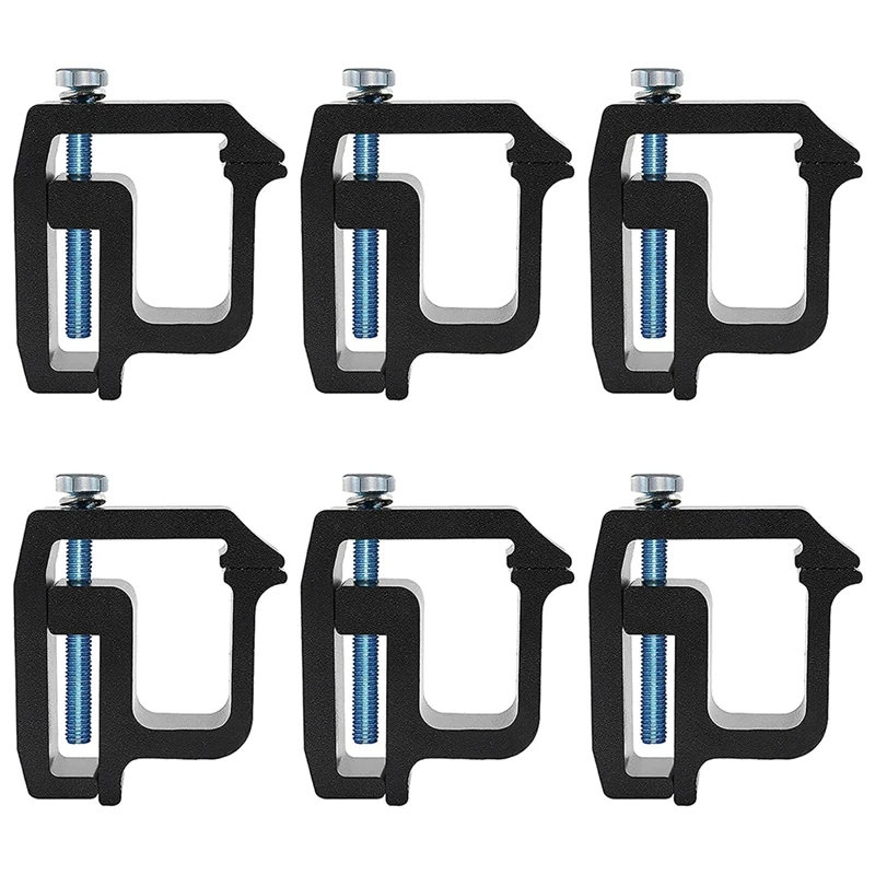 6 PCS Mounting Clamps Rack Clamps Truck Cap Topper Camper Shell Heavy Duty For Chevy Dodge,Ram F150 Mitsubishi, Toyota