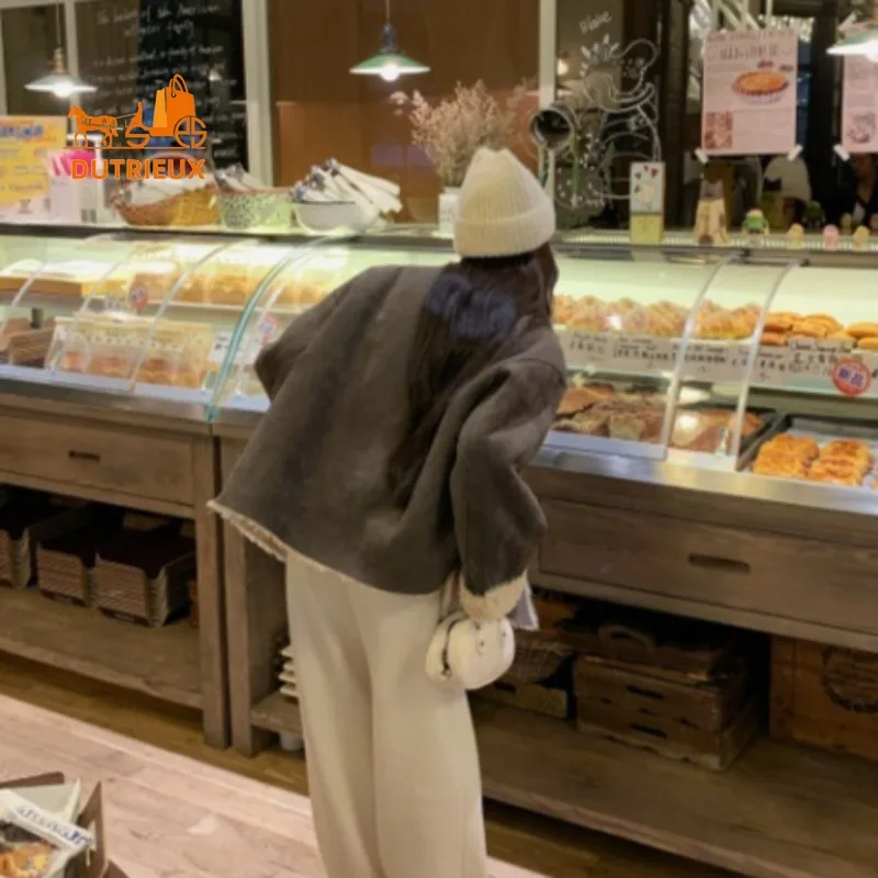 Double Faced Women Winter Real Wool Fur Coat, Warm Thickened 100% Wool Women Fur Jacket, Fashion Travel Work Real Leather Jacket