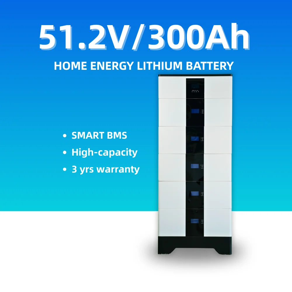 Stackable Modular 16kWh Home Solar System 51.2v 280Ah 314Ah Energy Storage Battery 48V 200Ah Lifepo4 Lithium Ion CAN Compatible