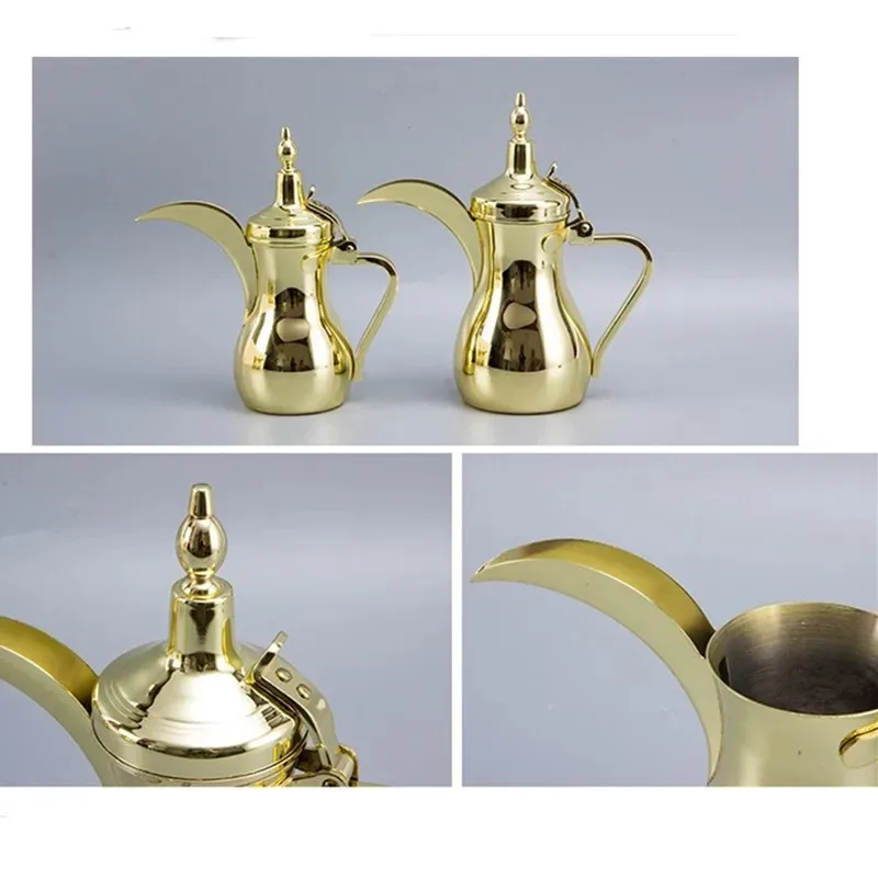 Sizes  Coffee Kettle, Golden Coffee Pots,Narrow Teapot , Long-mouthed Tea Kettle, Portable Coffee Maker