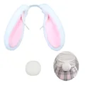WHITE Lop Ear Tail