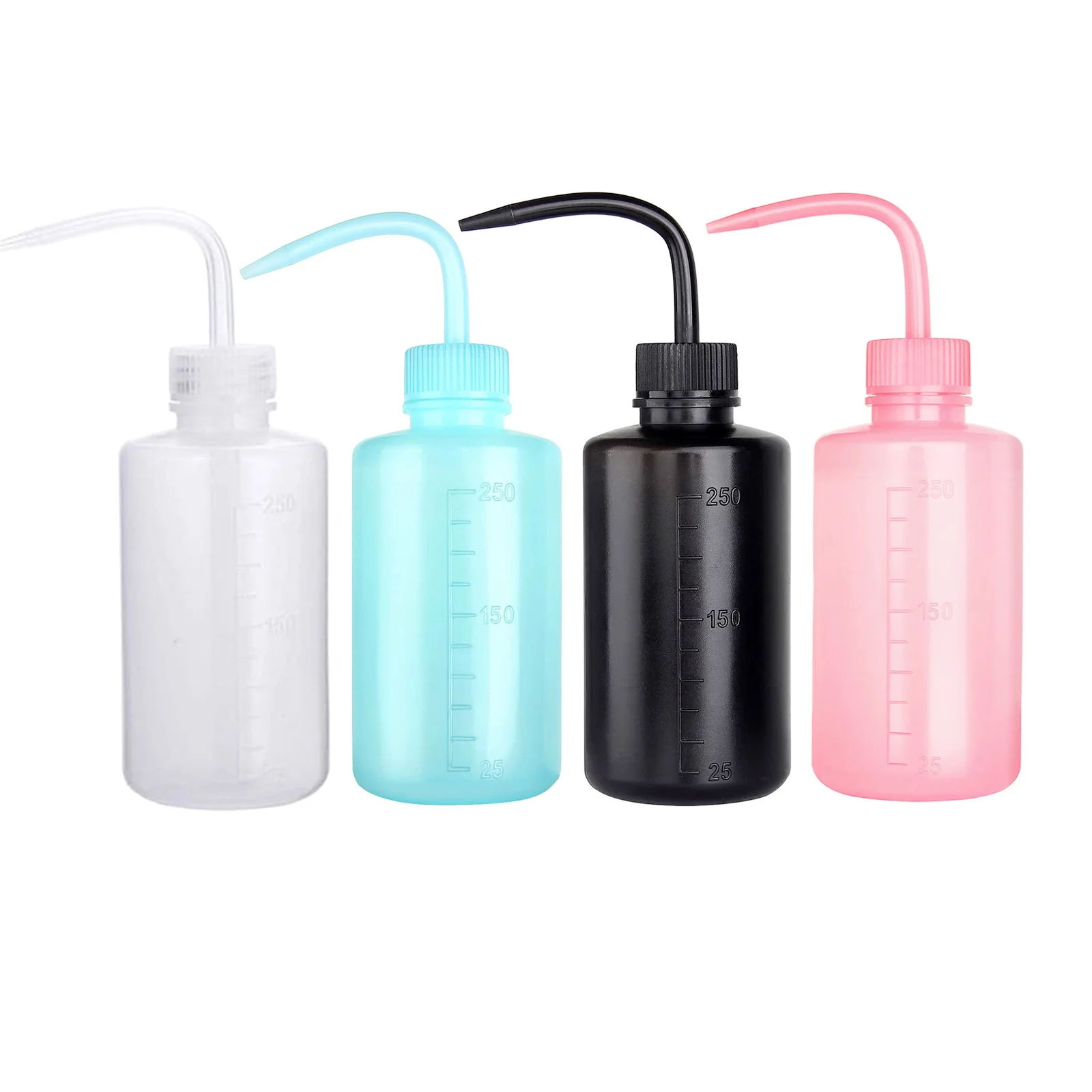 250ml/500ml Water Squirt Bottle Safety Rinse Bottle Watering Tools Plastic Squeezes Washing Bottle For Eyelash Extension Tattoo