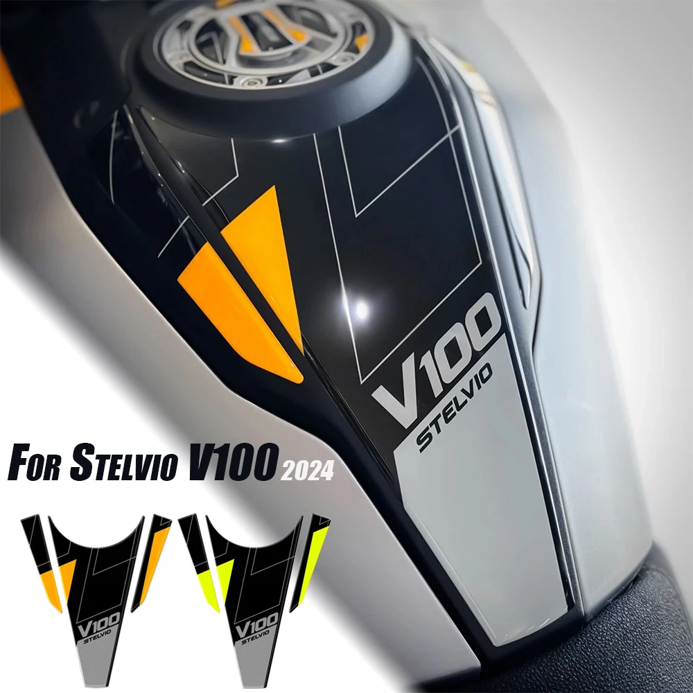 

For Stelvio V100 2024 Motorcycle Accessories Waterproof Protective Sticker 3D Epoxy Resin Protective Sticker
