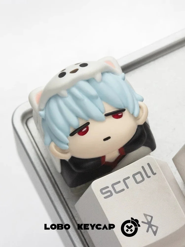 Gintama Anime Keycap Cartoon Keycap Sakata Gintoki Ontwerp aangepast voor mechanisch toetsenbord