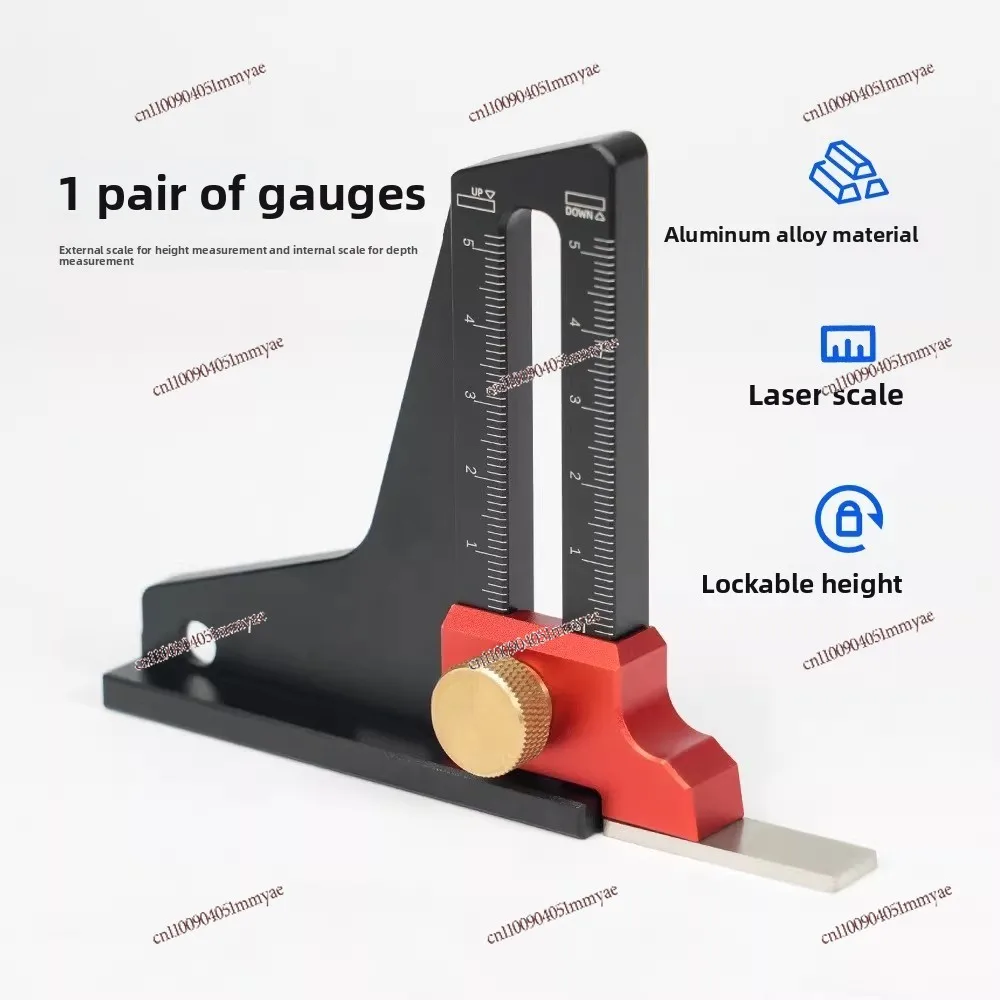 Table Saw Measuring Ruler Height Gauge Depth Height Ruler Electric Circular Saw