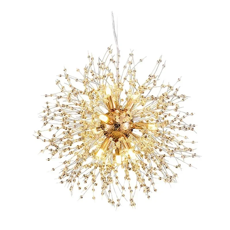 

Nordic dandelion dining room bedroom sparkball lighting creative crystal Internet celebrity simple living room chandelier