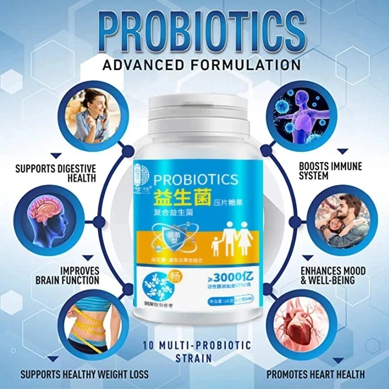 Probiotic Improve Intestinal Absorption Improve Digestion Balanced Colonies Vegan Enzyme Reduce Gas Bloating Constipati