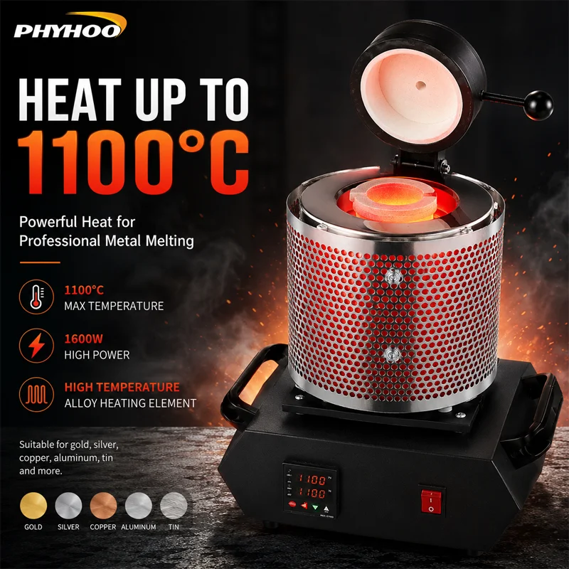 PHYHOO Electric Melting Furnac - Gold Melting Furnace Crucible 2Kg 评论和价格