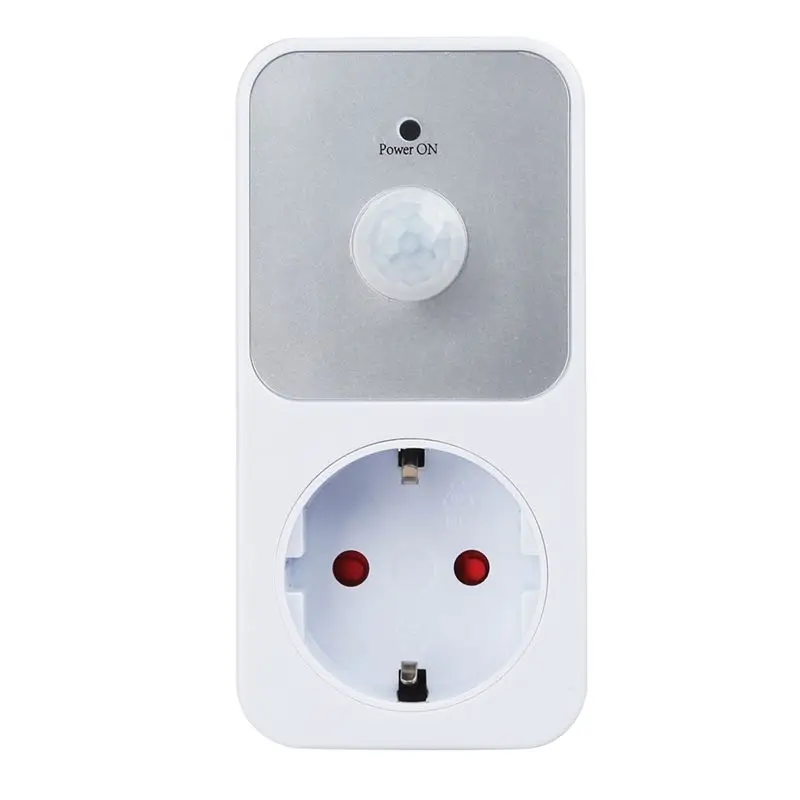 Portable PIR Sensor Socket Lamp Holder 110-240V PIR Infrared Detection 120° Degree Wide Angle Automatic Induction EU Plu