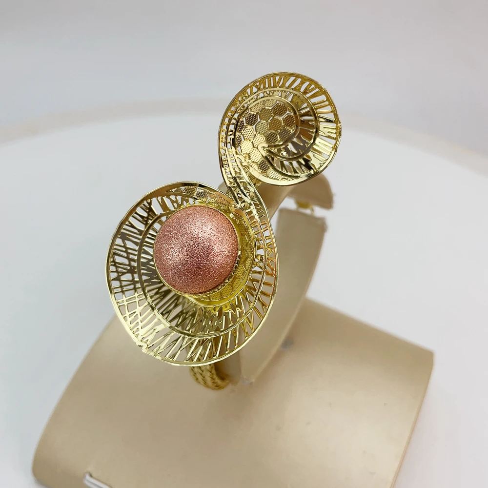 EMMA موضة 4 قطعة Waterdrop الفاخرة البرازيلي مجموعات مجوهرات للنساء حفل زفاف دبي مجموعات مجوهرات الزفاف FHK20776