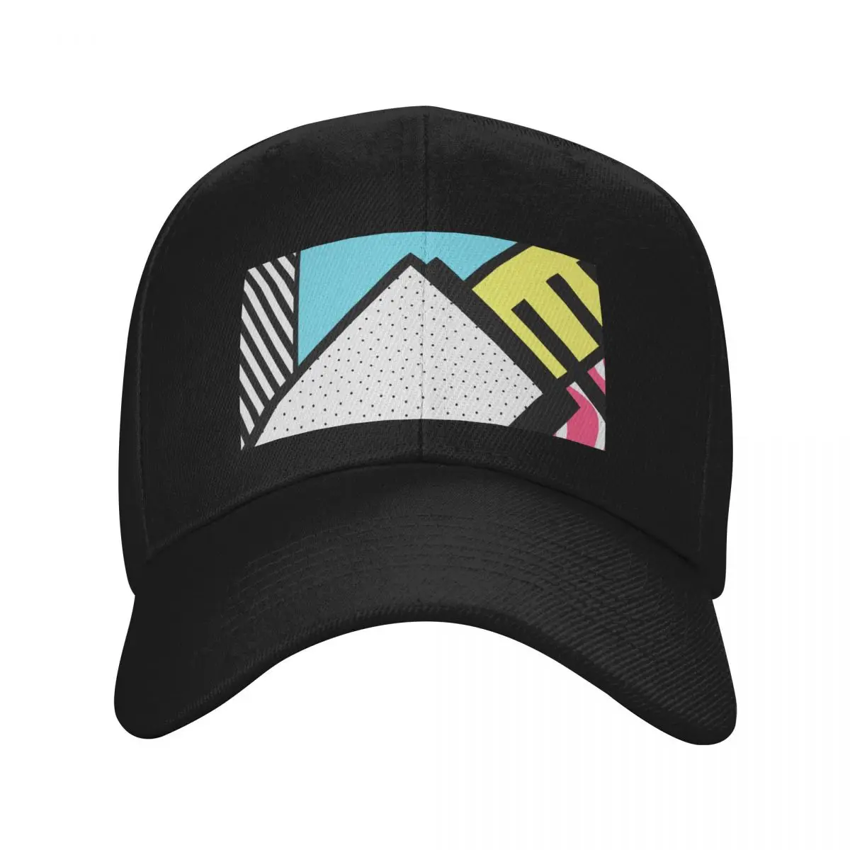 Abstract 80s memphis pop art style graphics Baseball Cap party Hat Golf Beach Outing Men Luxury Brand Women's