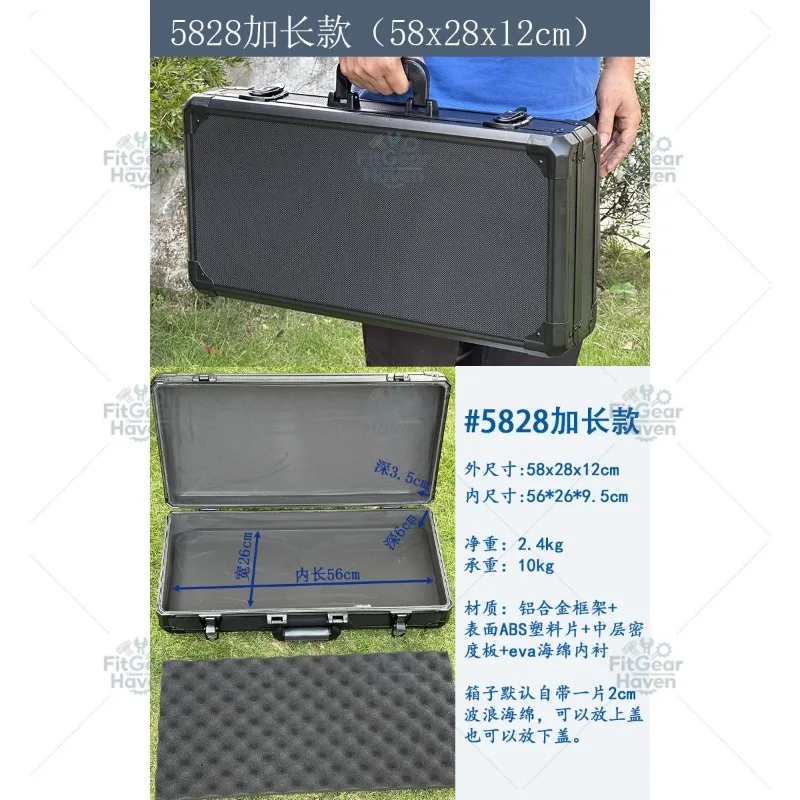 Suitable for aluminum alloy toolbox multifunctional document instrument, hardware accessories water pipe sample box