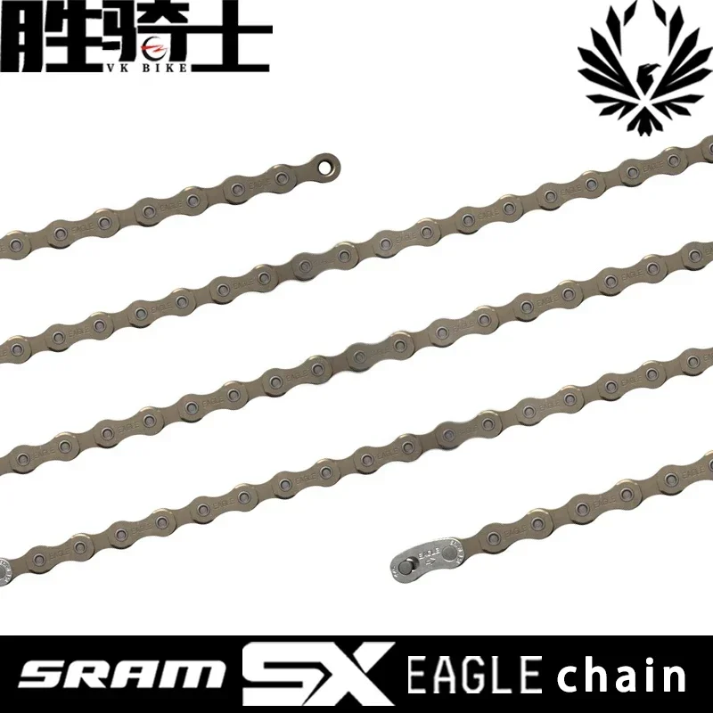 SRAM  SX 12 Speed MTB Bicycle Mountain Bike Chain With Original 126L Links with Power Lock link