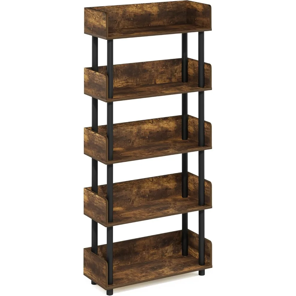 

5-Tier Toolless Storage Rack Display Racks, Amber Pine, Storage Rack