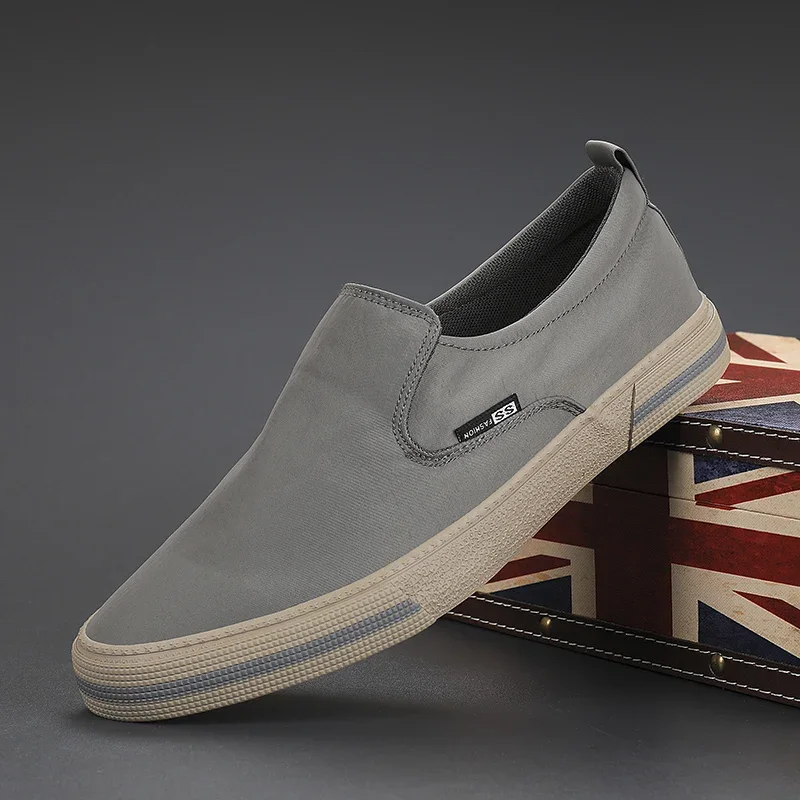Mens Shoes Loafers New Men\'s Casual Sneakers Soft Breathable Canvas Comfortable Men Lazy Oxford Zapatos De Hombre
