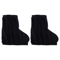 2 Pcs Velvet Skate Boot Cover Elastic Ice Skating Shoe Protector Figure Hockey Roller Inline Skates Guards Soft Sole For Team